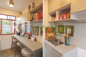 Area dapur bergaya ala book bar dan Desain minimalis kitchen set