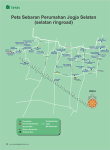 Peta Sebaran Perumahan Jogja Selatan