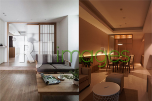 Ambience Light dan Kombinasi warna ceiling, dinding  dengan lantai dengan warna 