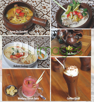 Aneka menu hidangan De Kendhil Resto