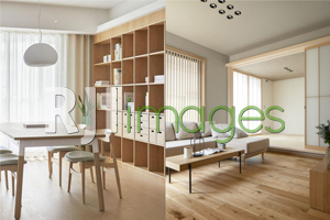 Area Dining Room & kombinasi warna furniture, dinding seiling serta perabot pele