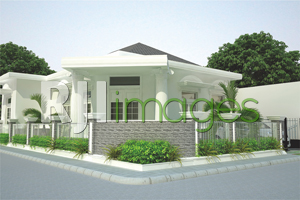 Contoh pagar kombinasi tanaman