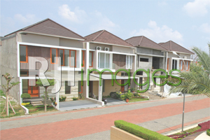 Deretan rumah tipe premium Taman Anggrek Gentan 2