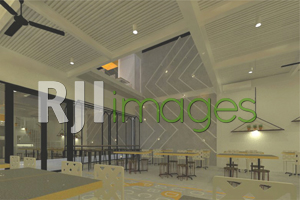Desain Perspektif Area Makan Indoor