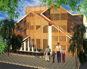 Rumah Berbahan Material Lokal