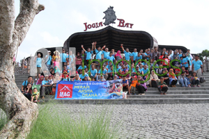 Family Gathering karyawan Merapi Arsita Graha di Jogja Bay