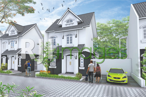 Perspektif hunian tipe 75 The Residence