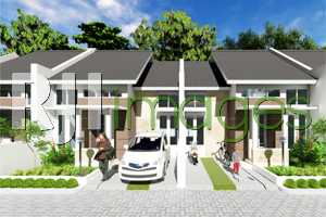 Perspektif kawasan hunian tipe 36 dan tipe 46, Royal Tamansari