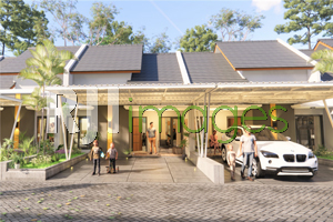 Perspektif kawasan hunian tipe 50, Villa Indah Purwomartani