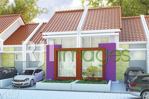 Perspektif rumah-rumah tipe 36 di Bumi Sedayu