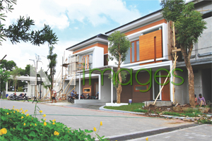 Progress pembangunan hunian blok depan Bale Wangsa Residence