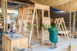 Proses perakitan produk jungle gym