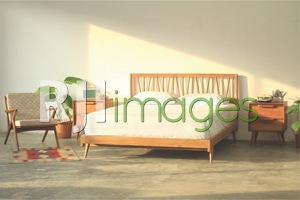 Retro Bedframe Queen Size