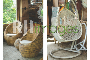 Sofa set custom outdoor dan Sofa gantung sintetis