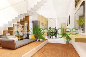 Suasana Ruang Komunal (Keterhubungan antara Ruang Keluarga, Ruang makan dan Dapu