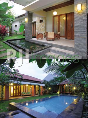 Teras Rumah dan Dapur sebagai Area Favorit Sigit dengan view kolam renang