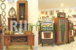 Buffet jengki jadul dan Radio & speaker set bergaya retro