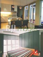 Interior dapur,ruang makan lantai 1 dan interior master bedroom