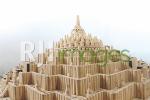Miniatur Candi Borobudur dari bonggol jagung