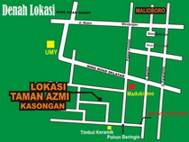 Peta Lokasi Rumah Taman Azmi Kasongan