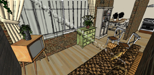 Ruang Keluarga Yang Sejuk